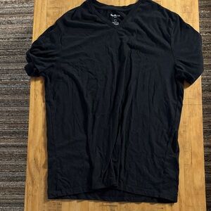 Goodfellow & Co Black V-Neck Short Sleeve Tee